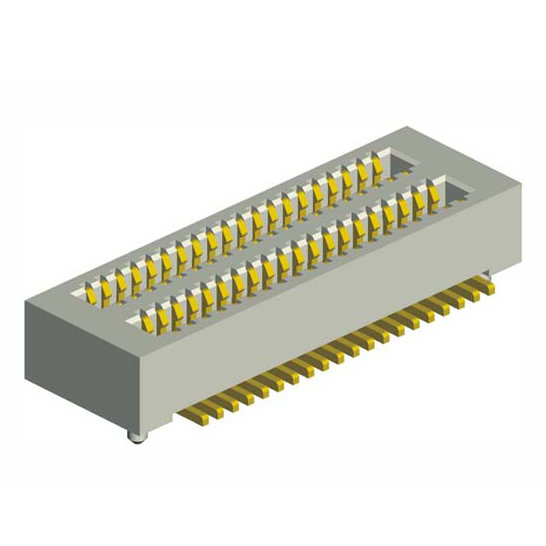 Coplanar board to board connector are designed to create a flat, parallel connection between the boards, with the contact points on the same level. 