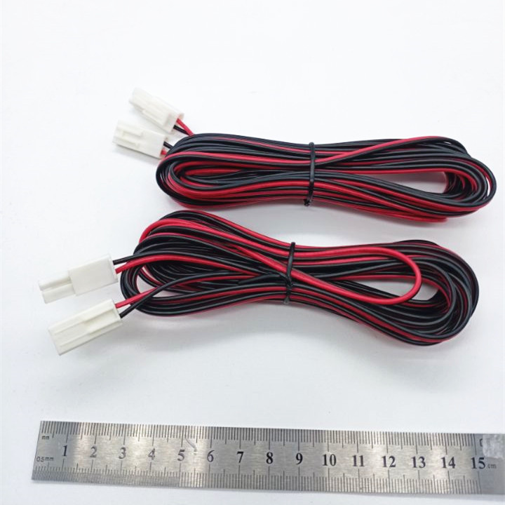 connect wire 5000mm length 0.5mm² with replacement housing for mini tamiya without wings on both side(1 male and 1 female),4.5mm pitch housing,UL2468 20AWG 1.8*3.6 wire for led