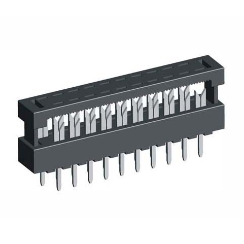 The flat cable IDC connector provides a reliable and space-efficient solution for connecting flat cables using Insulation Displacement Contact technology. 
