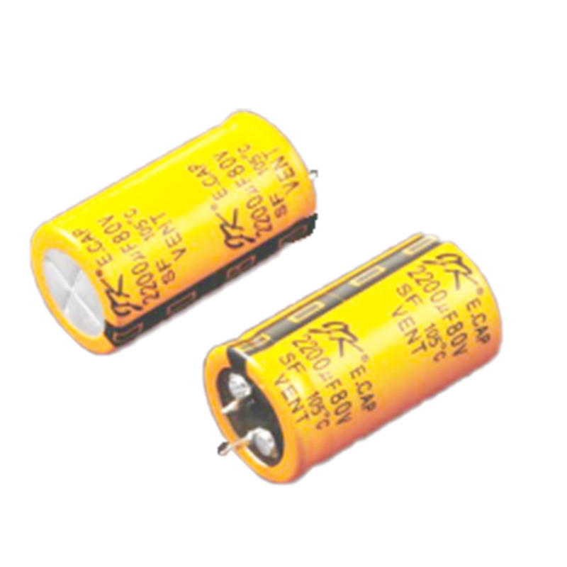 Aluminum electrolytic capacitors are a type of electrical component used in electronic circuits for storing and regulating electrical charge. 