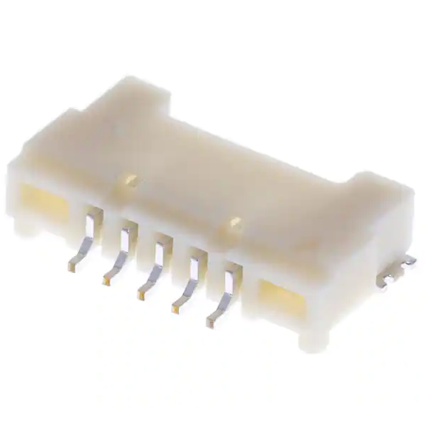 The DF14-5P-1.25H is a 5-pin, 1.25mm pitch wire-to-board connector. It's a reliable and compact choice for connecting cables to circuit boards in various electronic applications. 