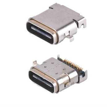 USB C Female Waterproof Rev 3.1 R/A SMT+dip Type 24P