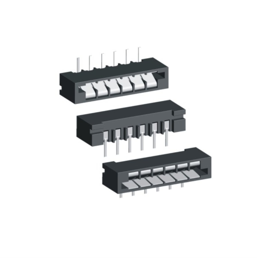 2.54mm FPC Non Zif R/A Dip Type Single Contacts