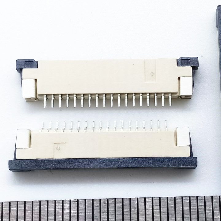 18P 1.0mm FPC connector R/A SMT Bottom Contact Type Total Height 2.5mm