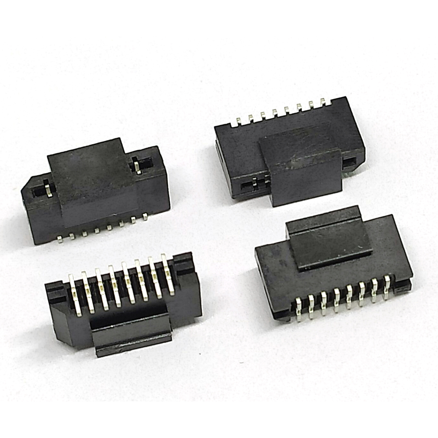 LIF CONNECTOR pitch 1.0mm FPC Non Zif Vertical SMT Type Double Contacts 8Pins