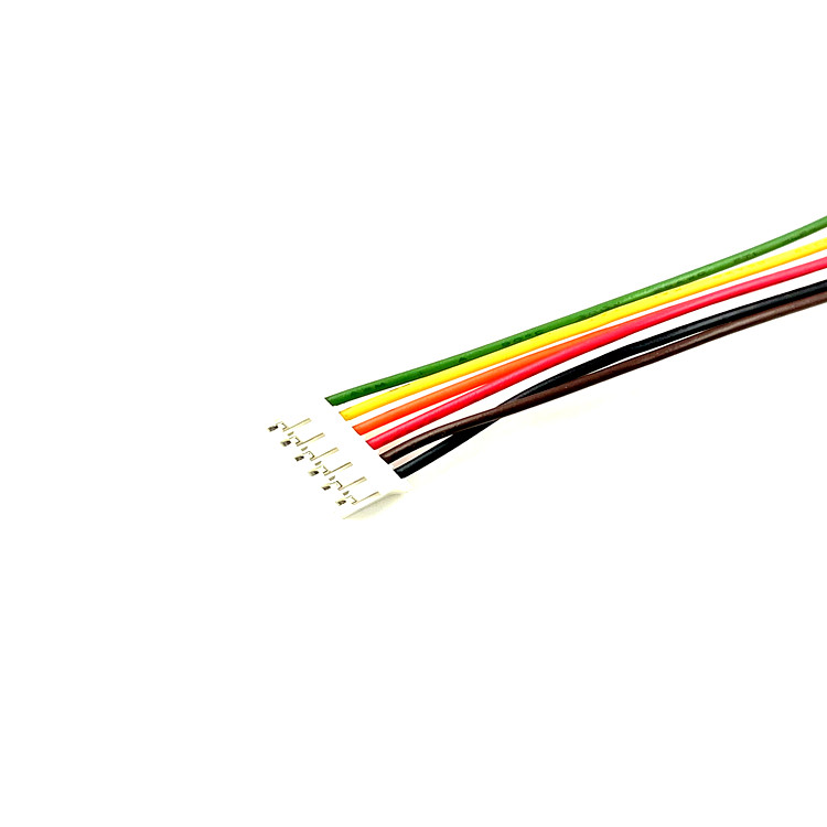 87369-0600 873690600 2.0mm Pitch Crimp Housing Single Row 6 Circuits Natural Wore Harness 200mm