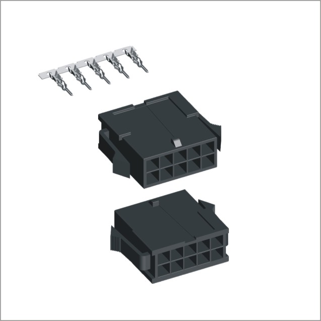 Micro-Fit Receptacle 3.0mm Male Terminal Housing Double Row