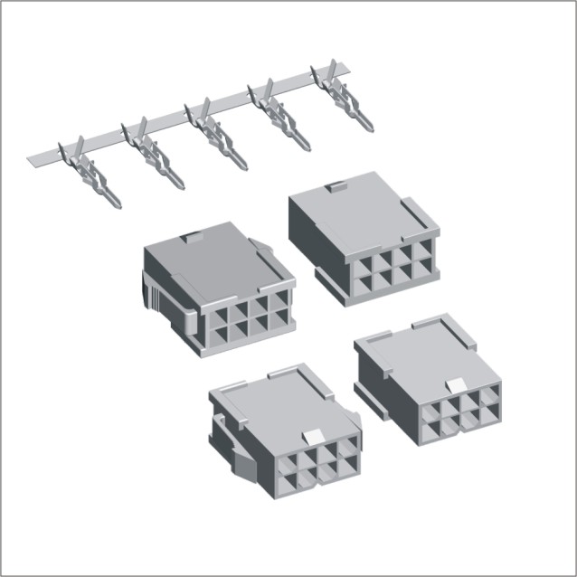 MX 4.2mm Wire to Housing +Male Terminal Double Row