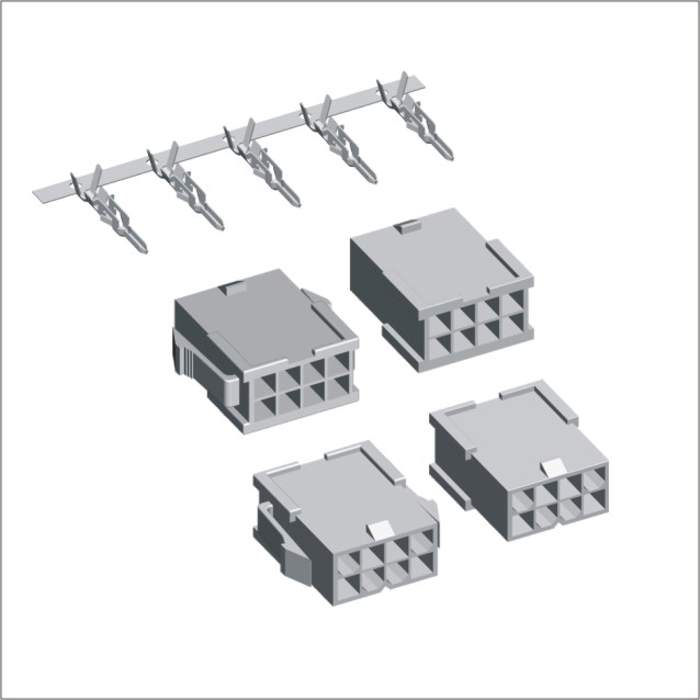 Mini-Fit Plug Housing +Male Terminal Double Row