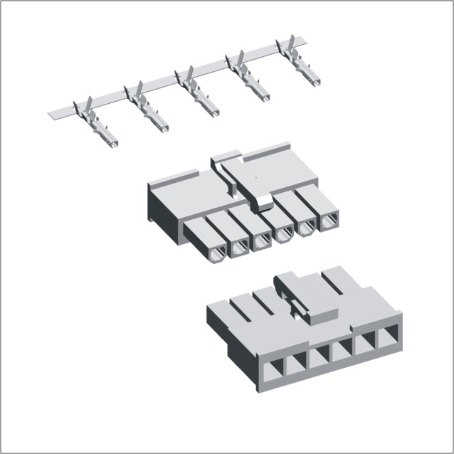 mini fit Receptacle Housing 4.2mm +Female Terminal Single Row 39014020