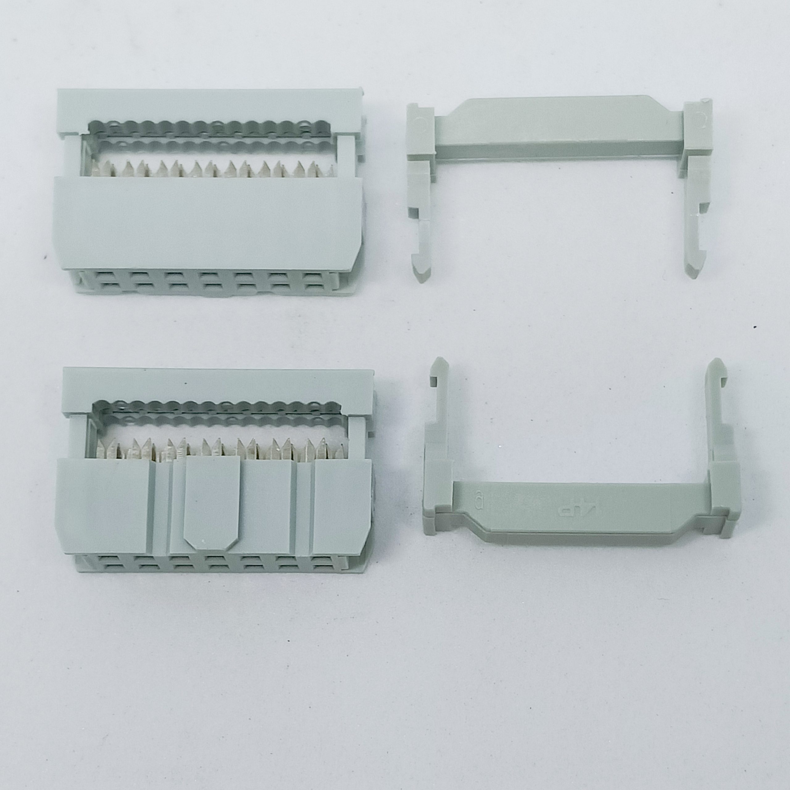 IDC CONNECTOR 2.54MM 14PIN WITH SR Grey