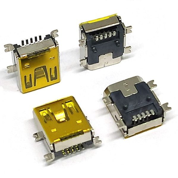 690-005-299-043 mini USB AB Type 2.0 Receptacle Connector 5P socket Surface Mount Right Angle 690-005