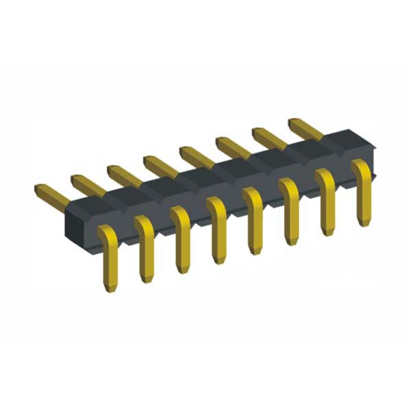 2.0mm Pin Header R/A Dip Type Single Row