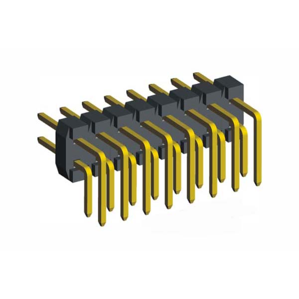 2.0mm Pin Header R/A Dip Type Double Row