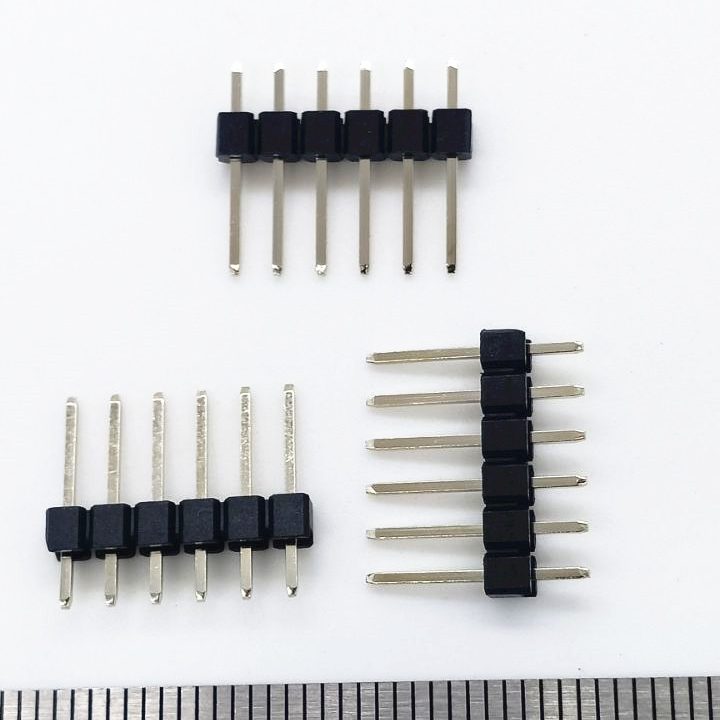 6P 2.0mm single row pin header straight dip type male header connector