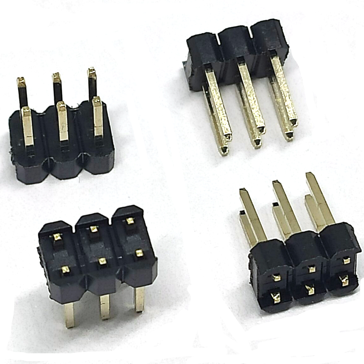 2.54mm pitch 6PIN pin header double row Straight type Pin header for pcb board connector