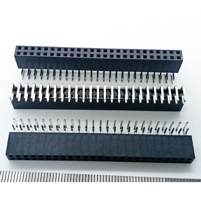 2.54mm 0.100″ pitch Classic PCB Header Strips SSW-125-02-SM-D-RA SSW-125-02-F-D-RA