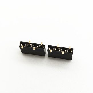 CONN HDR 4POS 0.1 GOLD SMD 4P single row 2.54mm pitch PCB Socket 7.5mm height SMT type NPPC041KFXC-RC