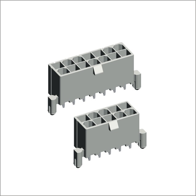 MX 4.2mm Wafer Straight Dip Type With Peg Double Row