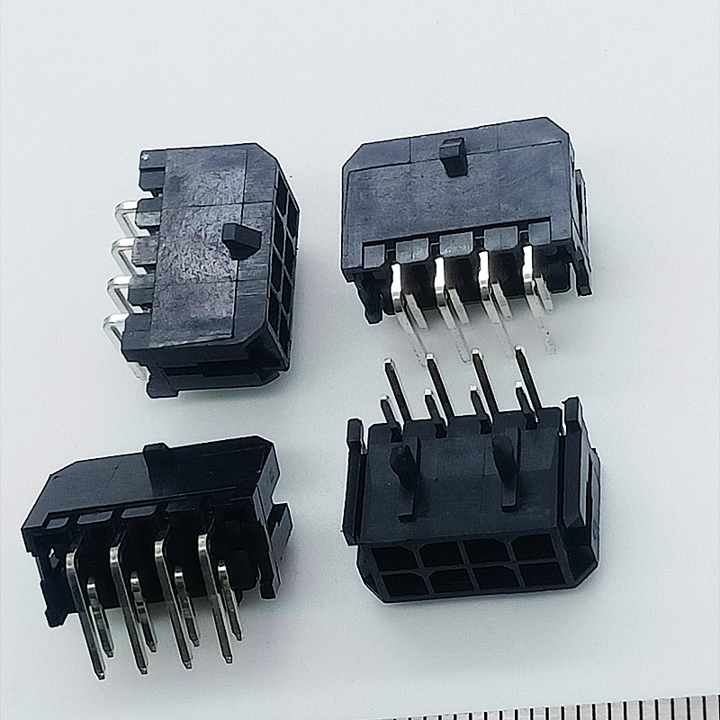 PCB Header Micro-Fit Mini fit CONN HEADER R/A 8POS 3MM Dual Row 430450800