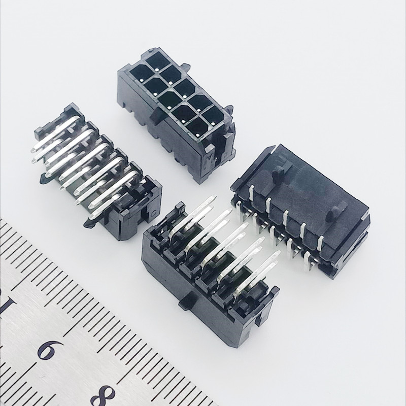 PCB Header Micro Fit CONN HEADER Right Angle 10POS 3MM Dual Row 430451000