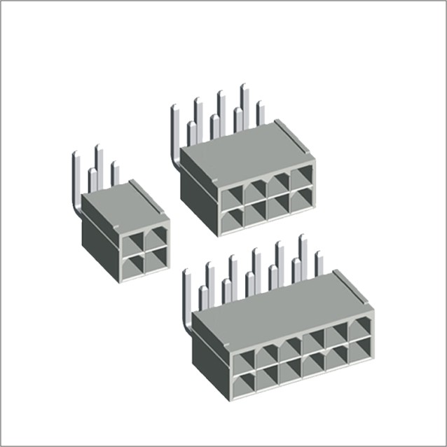 MX 4.2mm Wafer R/A Dip Type With Peg Double Row