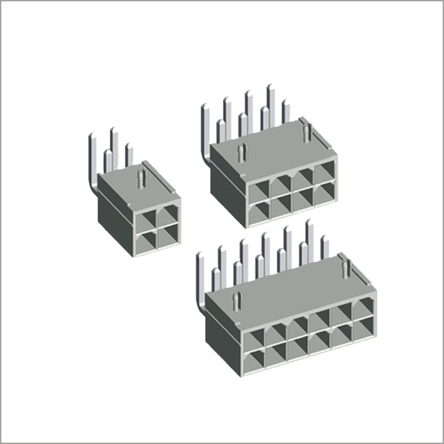 MX 4.2mm Wafer R/A Dip Type With Peg Double Row