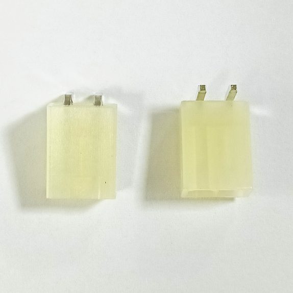Connector Header Through Hole 4.2mm power wafer 2P right angle Type without ear