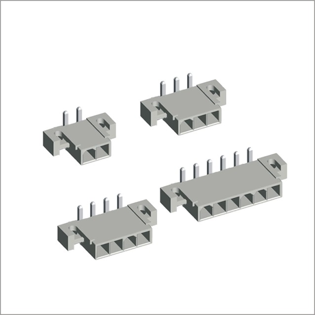 MX 4.2mm Wafer R/A Type With Mounting Ear Single Row
