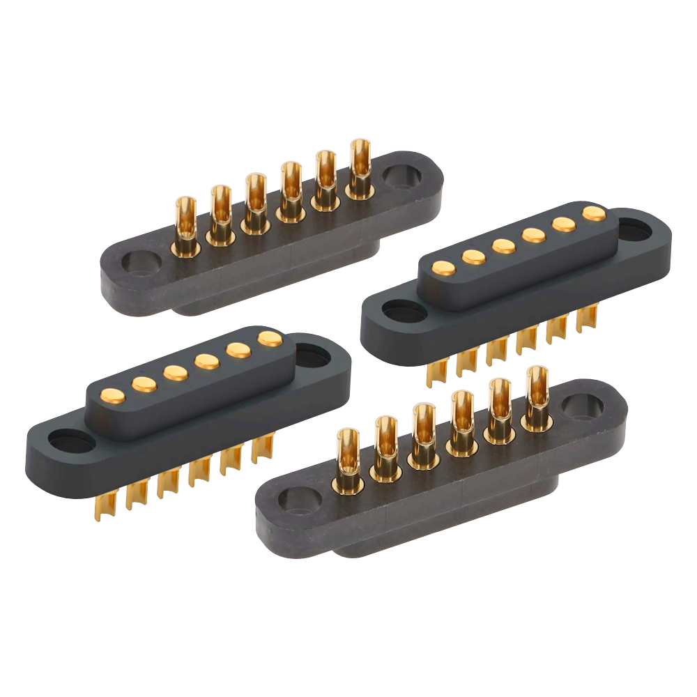 Mill Max 868-10-006-00 Spring loaded connector 6P pogo pin Plug