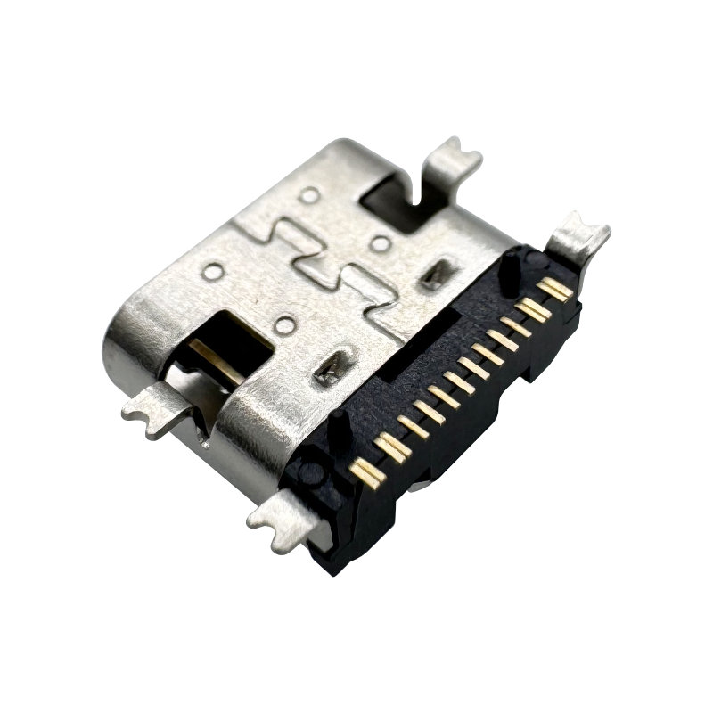 USB-C (USB TYPE-C) Receptacle Connector 24 (6+18 Dummy) – Power Only 6 Pin Position Surface Mount, Right Angle Replace USB4135-GF-A