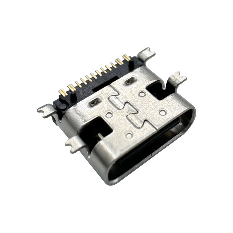 USB-C (USB TYPE-C) Receptacle Connector 24 (6+18 Dummy) – Power Only 6 Pin Position Surface Mount, Right Angle Replace USB4135-GF-A