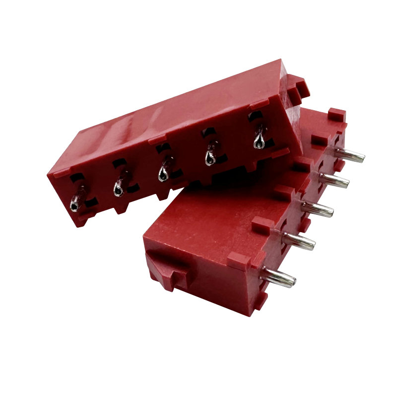 Mate N Lok 640466-1 PCB Header 6.35mm AMP Connector Red