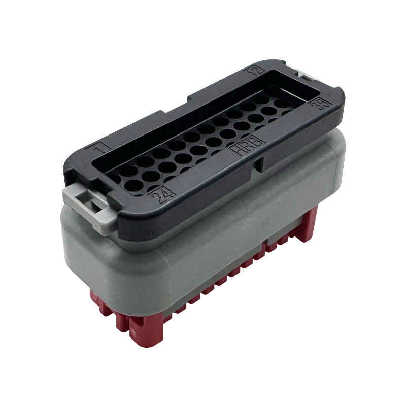 4.0mm TE 776164 Rectangular Housing Connector 35P Plug Black