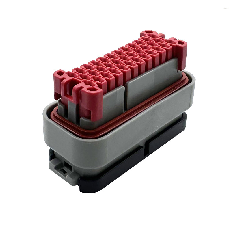 4.0mm TE 776164 Rectangular Housing Connector 35P Plug Black