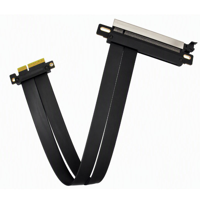 PCIe 4.0 x4 to x16 Flexible GPU Riser Cable