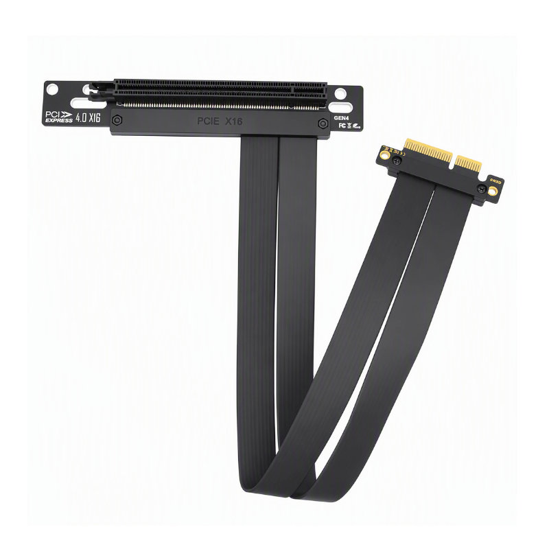 PCIe 4.0 x16 Male to Female 180° GPU Riser Cable