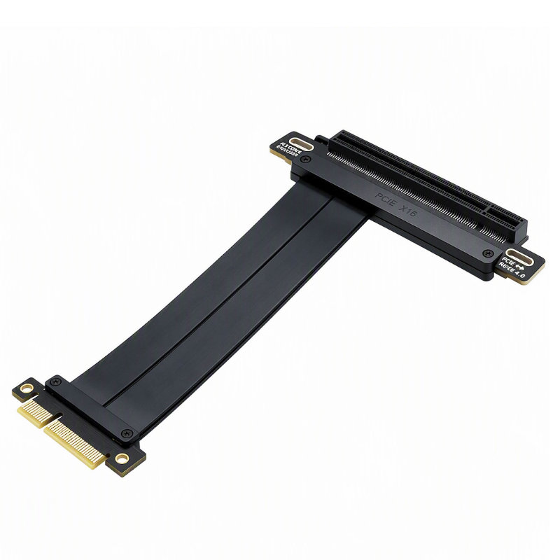 PCIe 4.0 x16 Male to Female 180° GPU Riser Cable